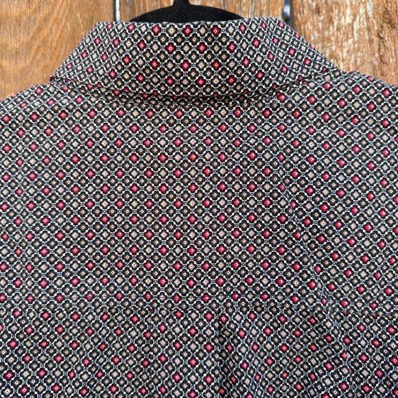 CINCH Men’s Red Black Brown Patterned Long Sleeve Button Down Shirt Size Medium - Picture 10 of 10